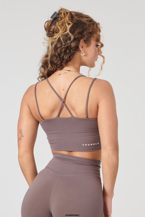 YoungLA ruházat nők szilvás szarvasgomba w310 progress sportmelltartó BJH2B1013