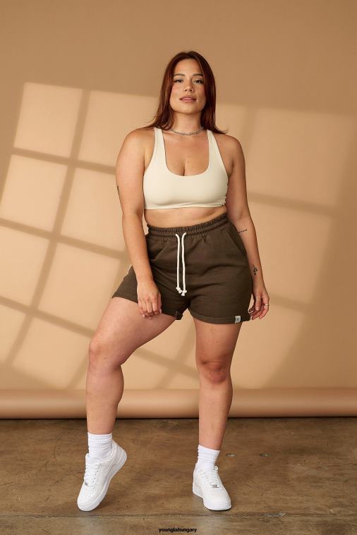 YoungLA ruházat nők barna w102 supreme rövidnadrág BJH2B1090