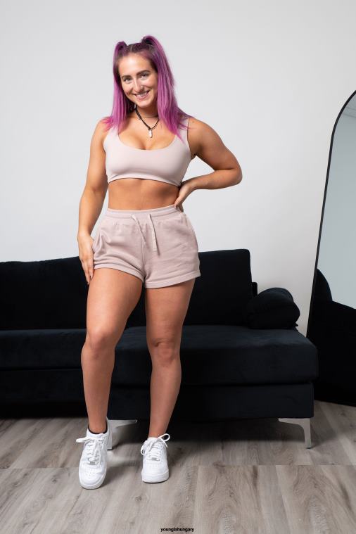 YoungLA ruházat nők fekete w101 - mindennapi rövidnadrág BJH2B1107