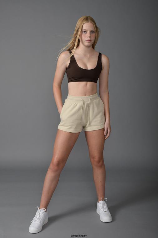 YoungLA ruházat nők fekete w101 - mindennapi rövidnadrág BJH2B1107