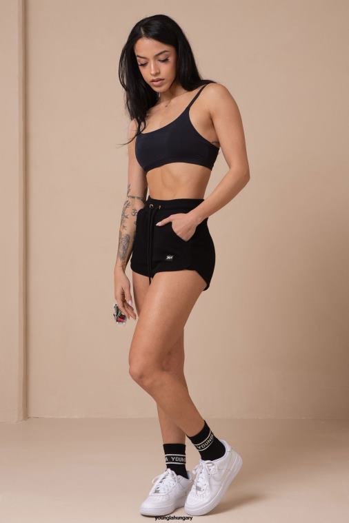 YoungLA ruházat nők fekete w113 barackszínű rövidnadrág BJH2B1100