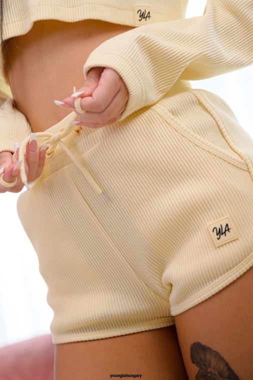 YoungLA ruházat nők fekete w113 barackszínű rövidnadrág BJH2B1100