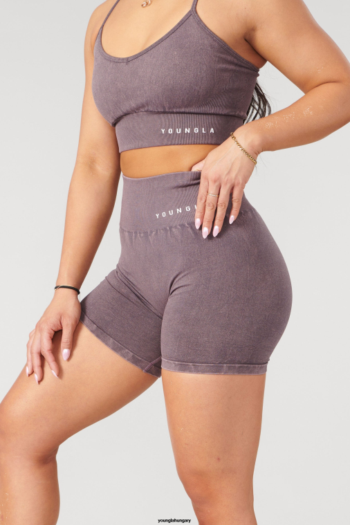 YoungLA ruházat nők szilvás szarvasgomba w111 carbon scrunch motoros rövidnadrág BJH2B1112